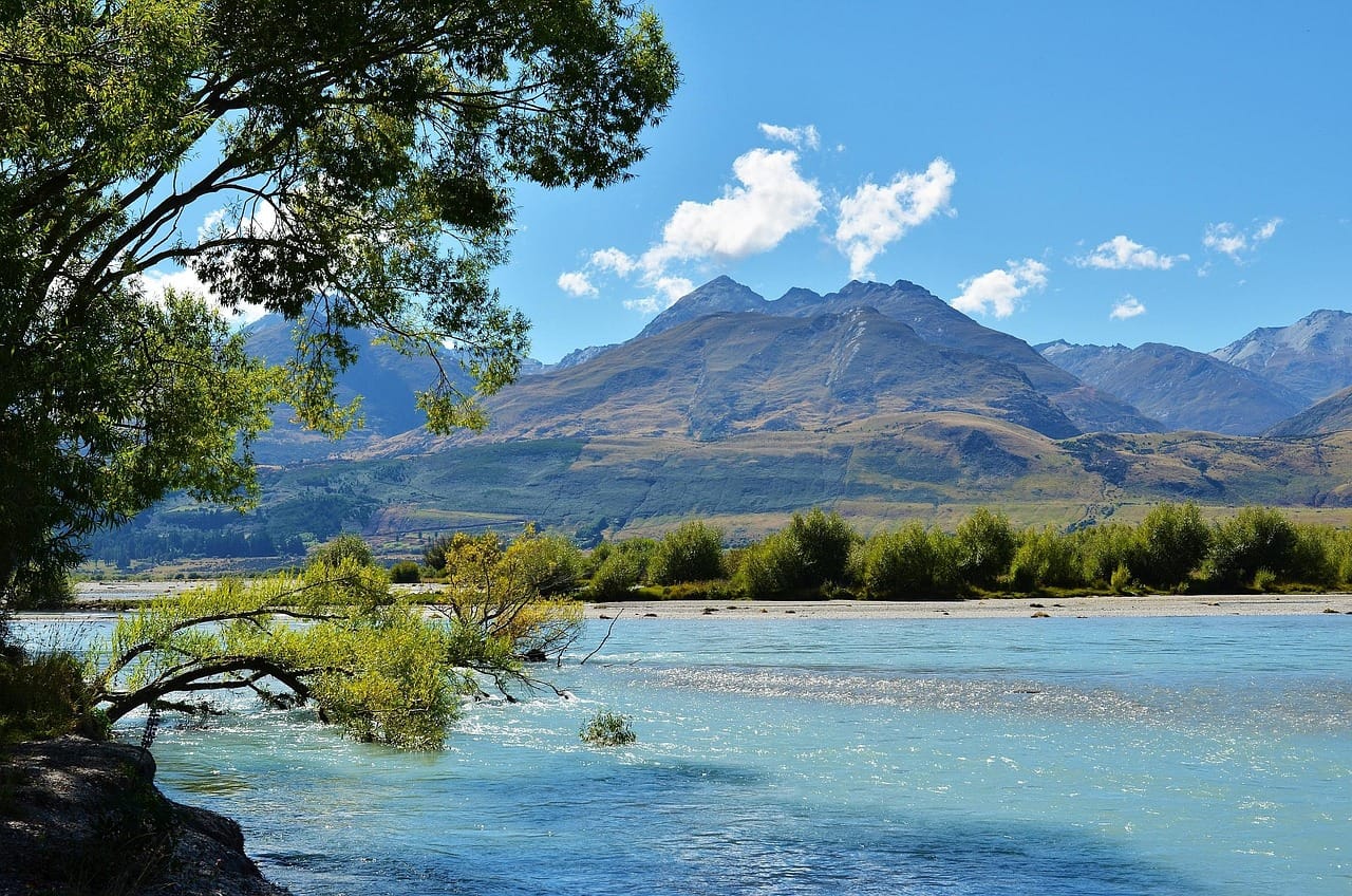 The jetty at Glenorchy, at the head of Lake Wakatipu.